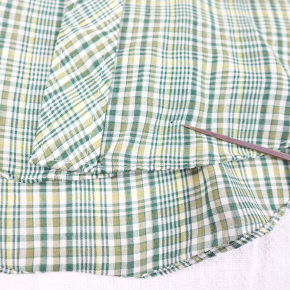 Vintage BAR-M RANCHER Western Pearl Snap Plaid Shirt Men's XL Collared Sawtooth - Picture 10 of 11